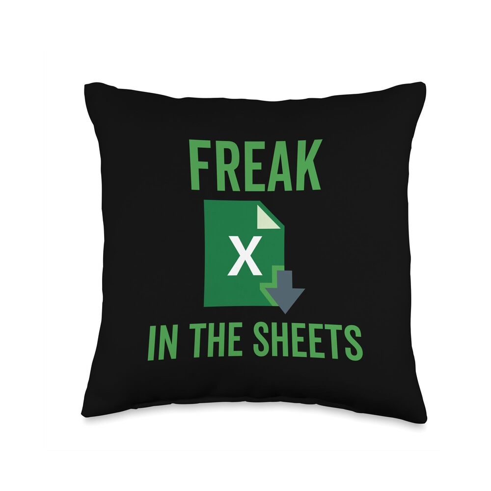 5555 Freak in the Excel Sheets Spreadsheets Funny Computer Joke Throw